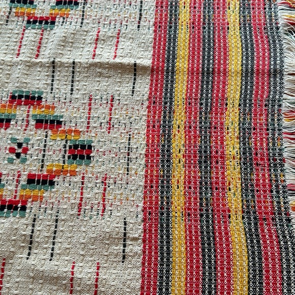 Multi color  square table cloth  49”x 49” approximately - Picture 3 of 3